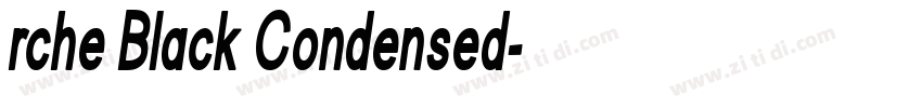 rche Black Condensed字体转换